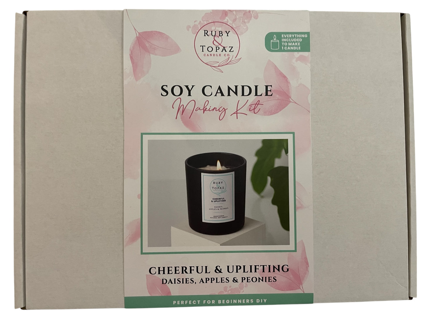 CHEERFUL & UPLIFTING 1 SOY CANDLE MAKING KIT