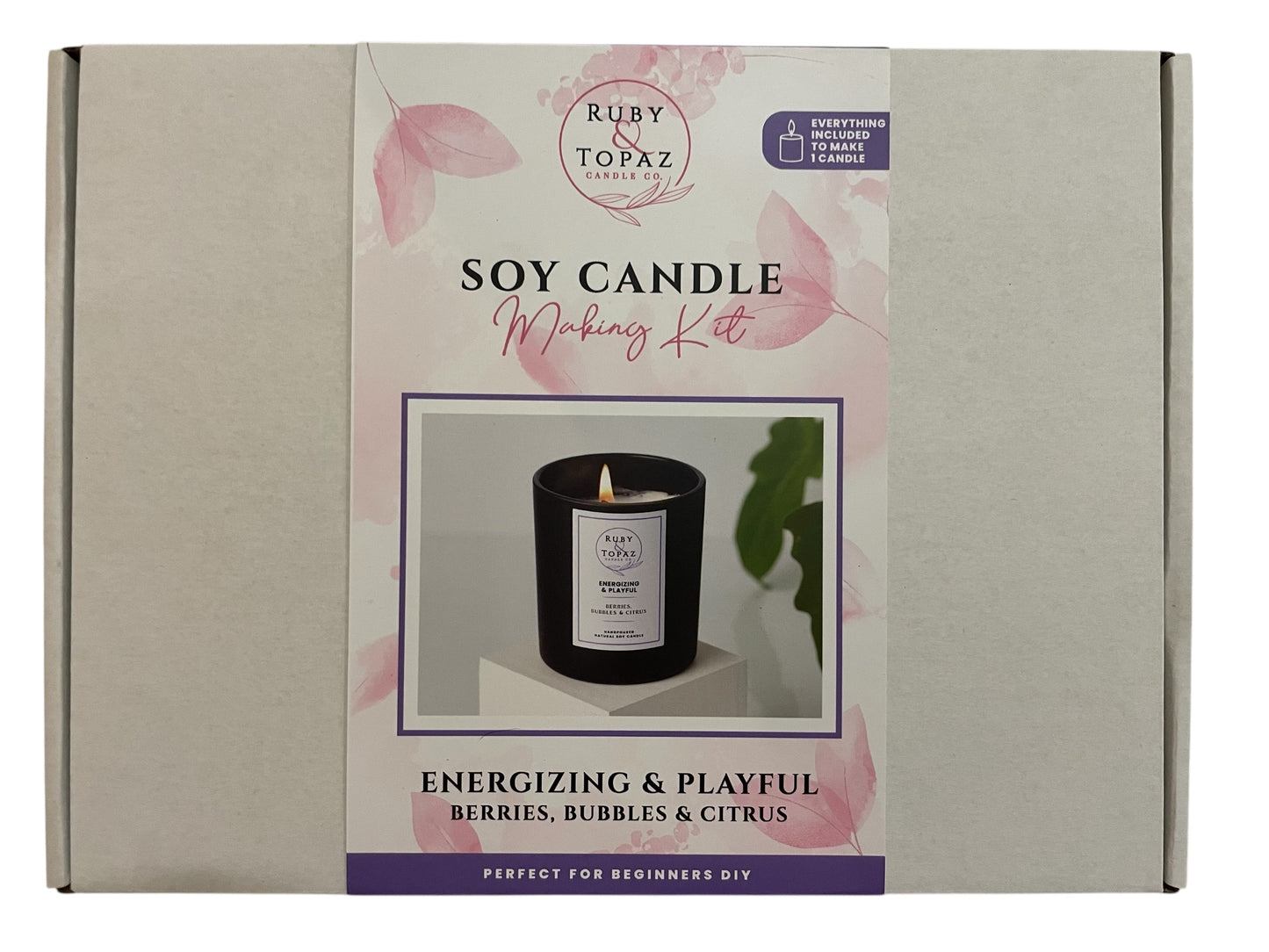 ENERGIZING & PLAYFUL 1 SOY CANDLE MAKING KIT