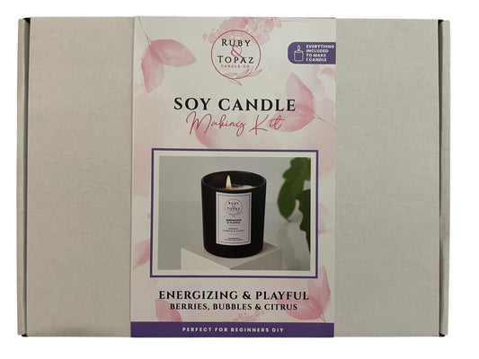 ENERGIZING & PLAYFUL 1 SOY CANDLE MAKING KIT