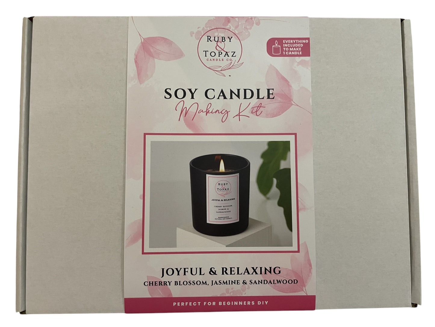 JOYFUL & RELAXING 1 SOY CANDLE MAKING KIT