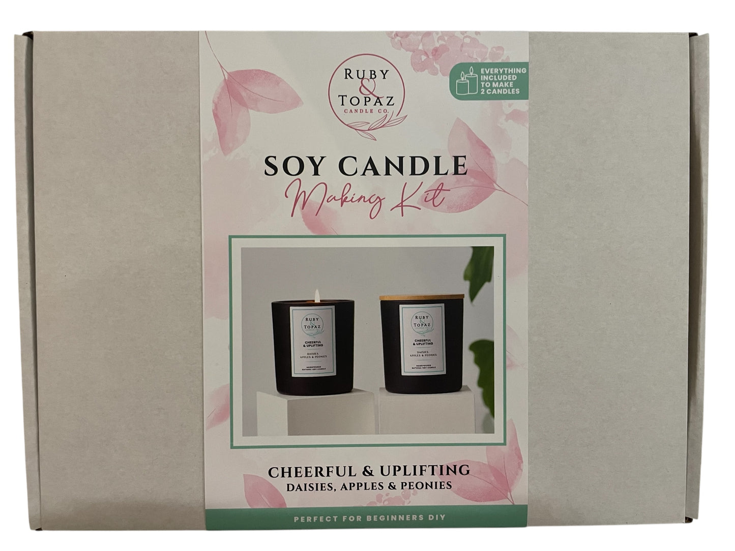 CHEERFUL & UPLIFTING 2 SOY CANDLE MAKING KIT
