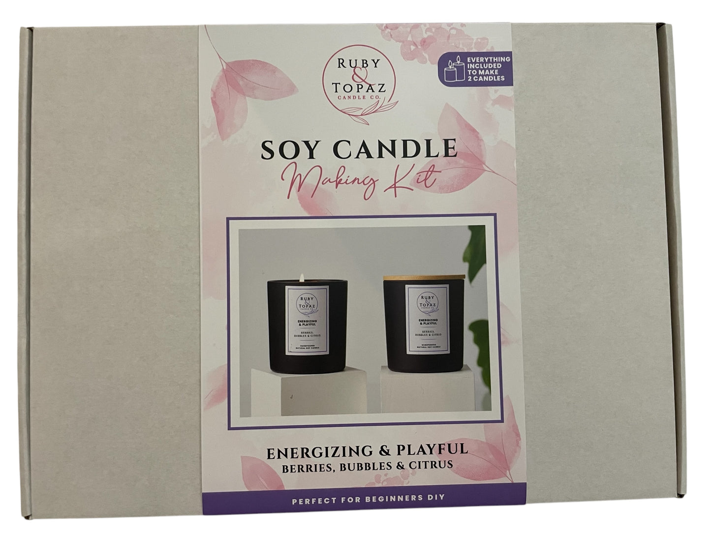 ENERGIZING & PLAYFUL 2 SOY CANDLE MAKING KIT