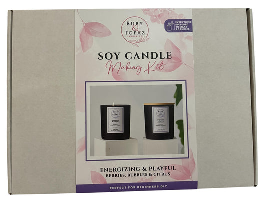ENERGIZING & PLAYFUL 2 SOY CANDLE MAKING KIT