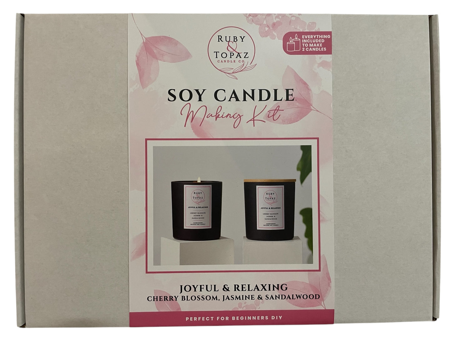 JOYFUL & RELAXING 2 SOY CANDLE MAKING KIT