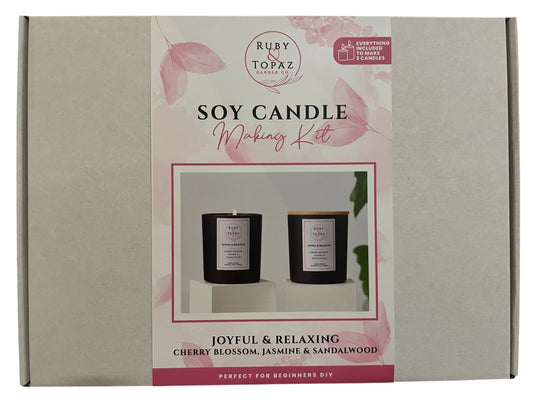 JOYFUL & RELAXING 2 SOY CANDLE MAKING KIT