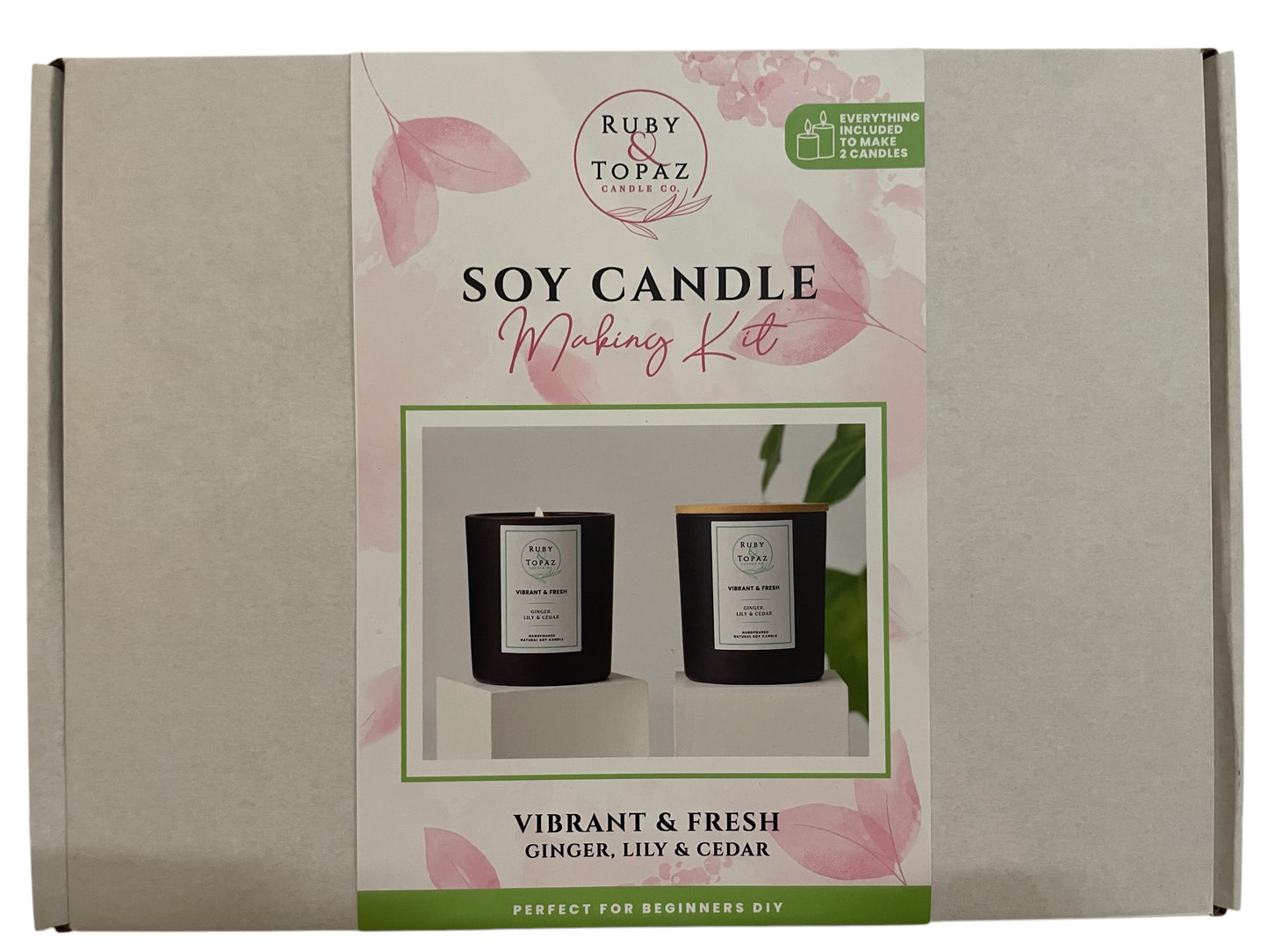 VIBRANT & FRESH 2 SOY CANDLE MAKING KIT
